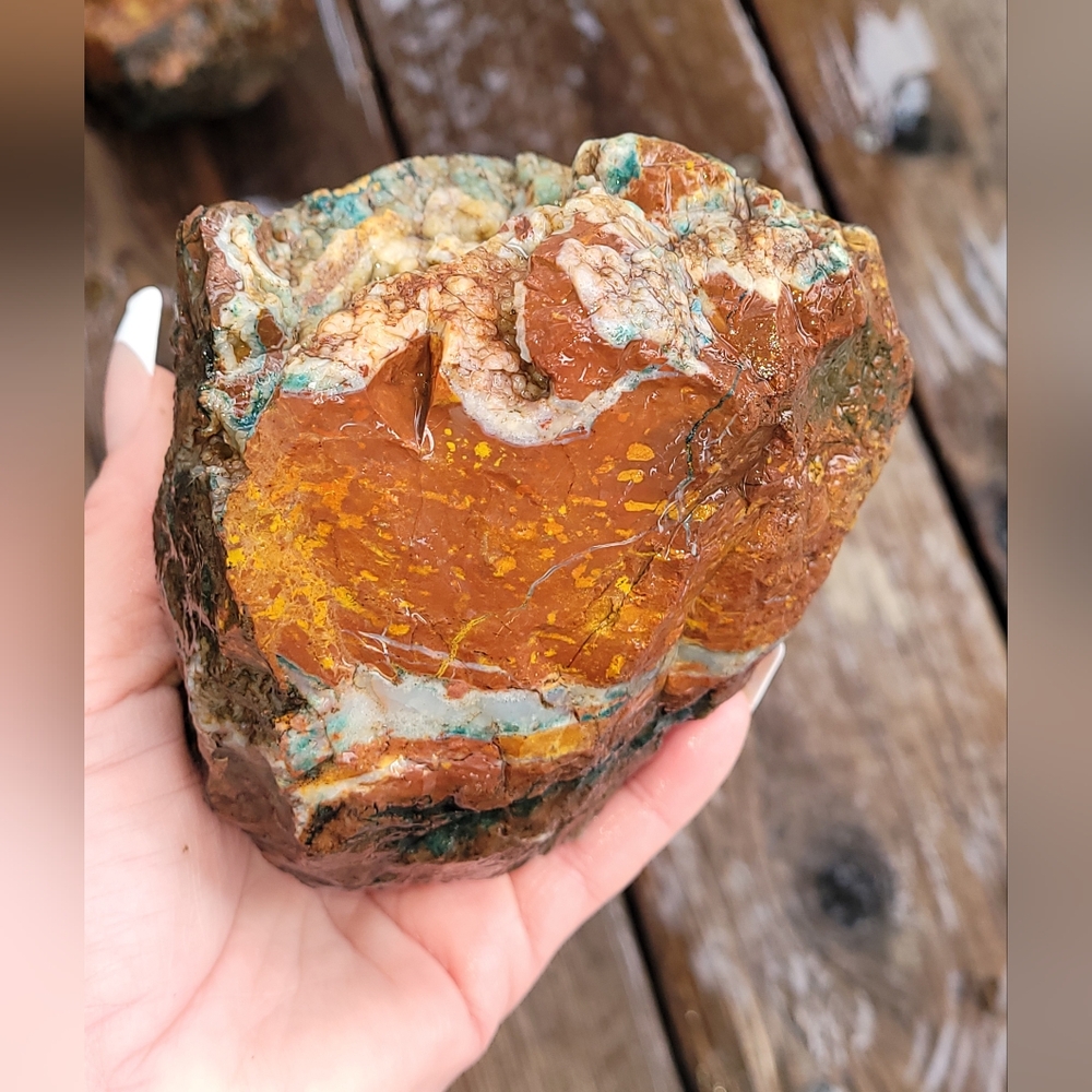 Colorful Rough Natural Jasper - Picture 8 of 16
